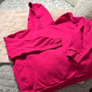 lululemon athletica Bright Pink Hoodie Sweater